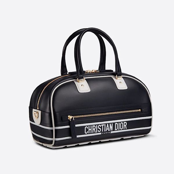 【すぐ届く】ディオール ヴァイブ コピー ミディアム ボウリングバッグ スムースカーフスキン 2色 M6202OOBR_M879